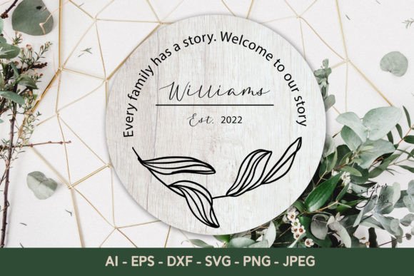Family Monogram Svg Welcome Sign Svg Graphics and Crafts Review