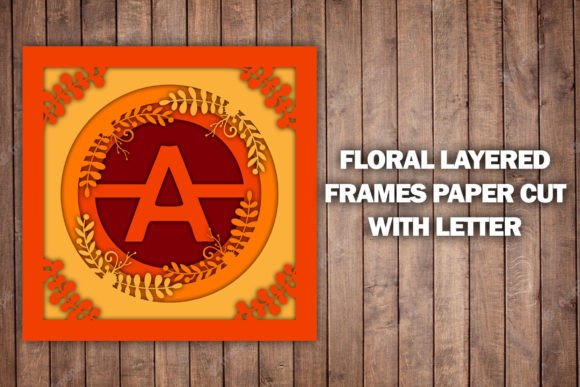 Floral Layered Frames Letter Paper Cut Review