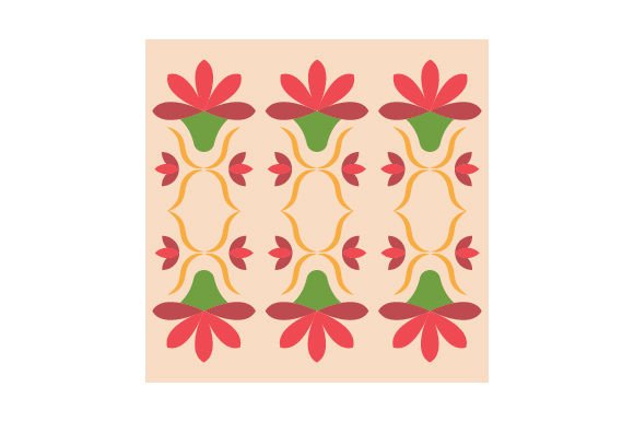 Floral Seamless Pattern, Art Nouveau Style for Spring Crafts