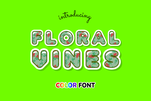 Floral Vines Fonts Review: A Color Fonts Asset for Modern Brands