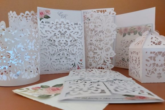 Floral Wedding Invitation Set: 3D SVG & Sets Review