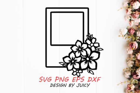Flower Photo Frame, Instant Photo Film for Graphics & Crafts