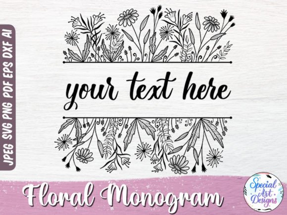 Monogram Svg Bundle for Graphics and Crafts
