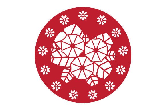 Papel Picado Floral Leaves, Circle: Crafts for Modern Branding