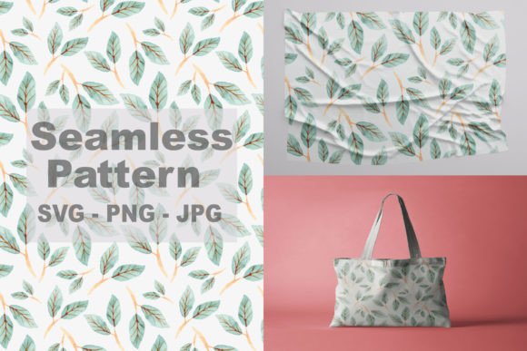 Seamless Leaves Pattern Graphics and Patterns Review
