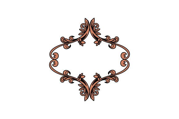 Spring Floral, Baroque Style Borders for Crafts