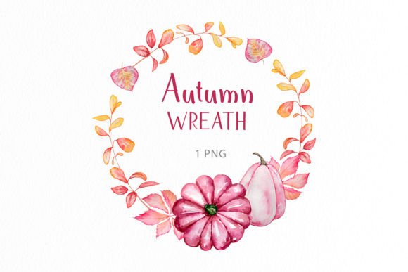Watercolor Autumn Pumpkin Frame Png Graphics and Crafts Review