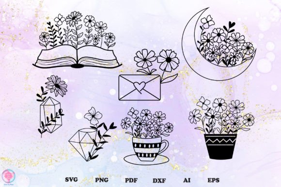 Wildflower Bundle Svg Graphics and Print Templates Review